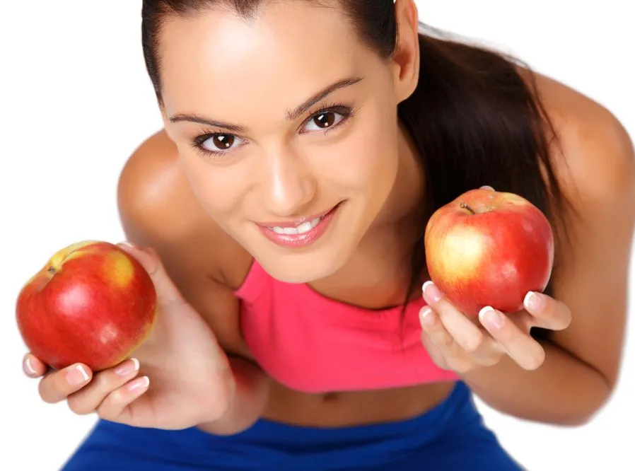 wegetarianka jabłko dieta owoc