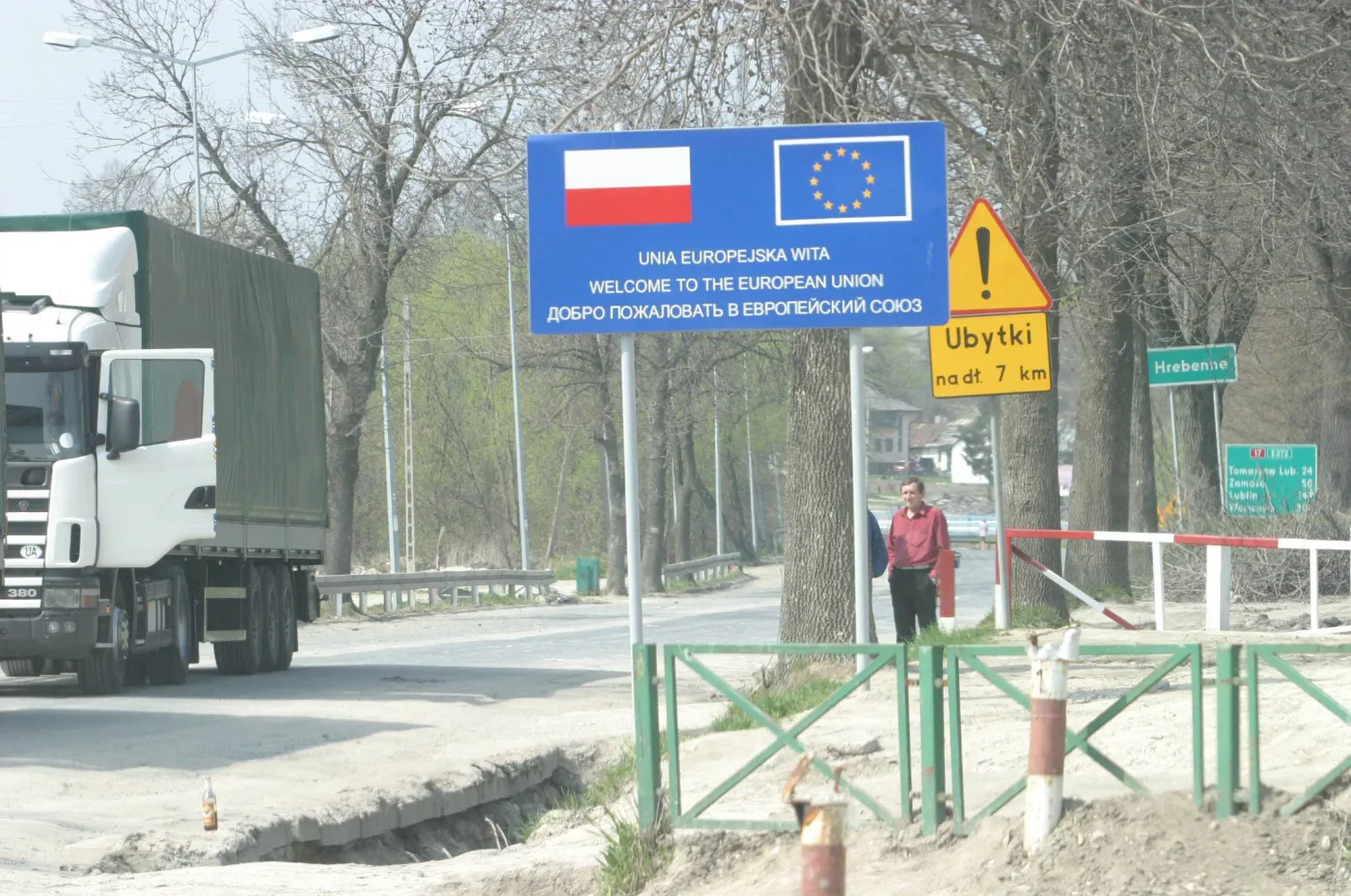 Zablokowana granica z Ukrainą w Hrebennem