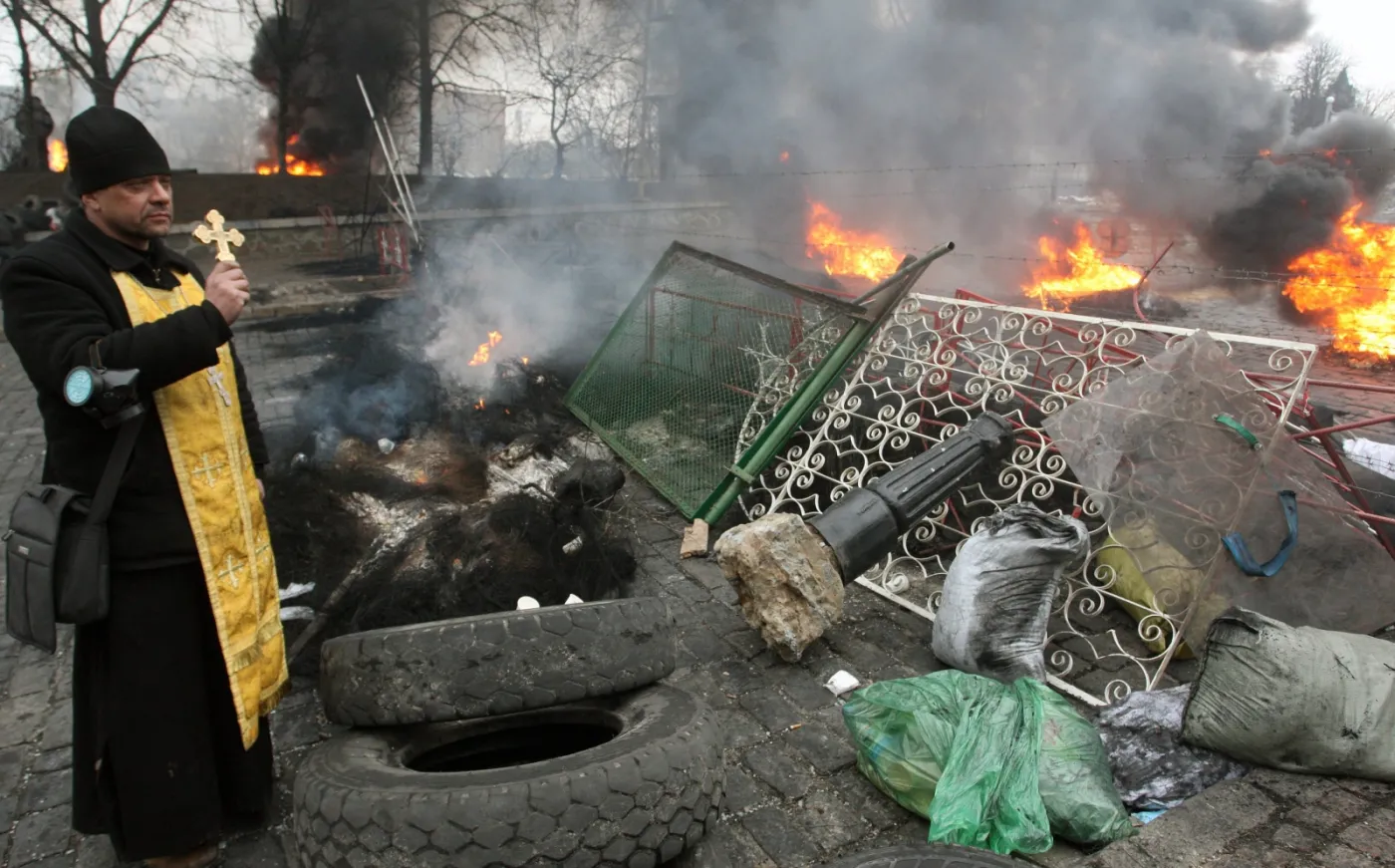 Majdan Niepodległości w Kijowie