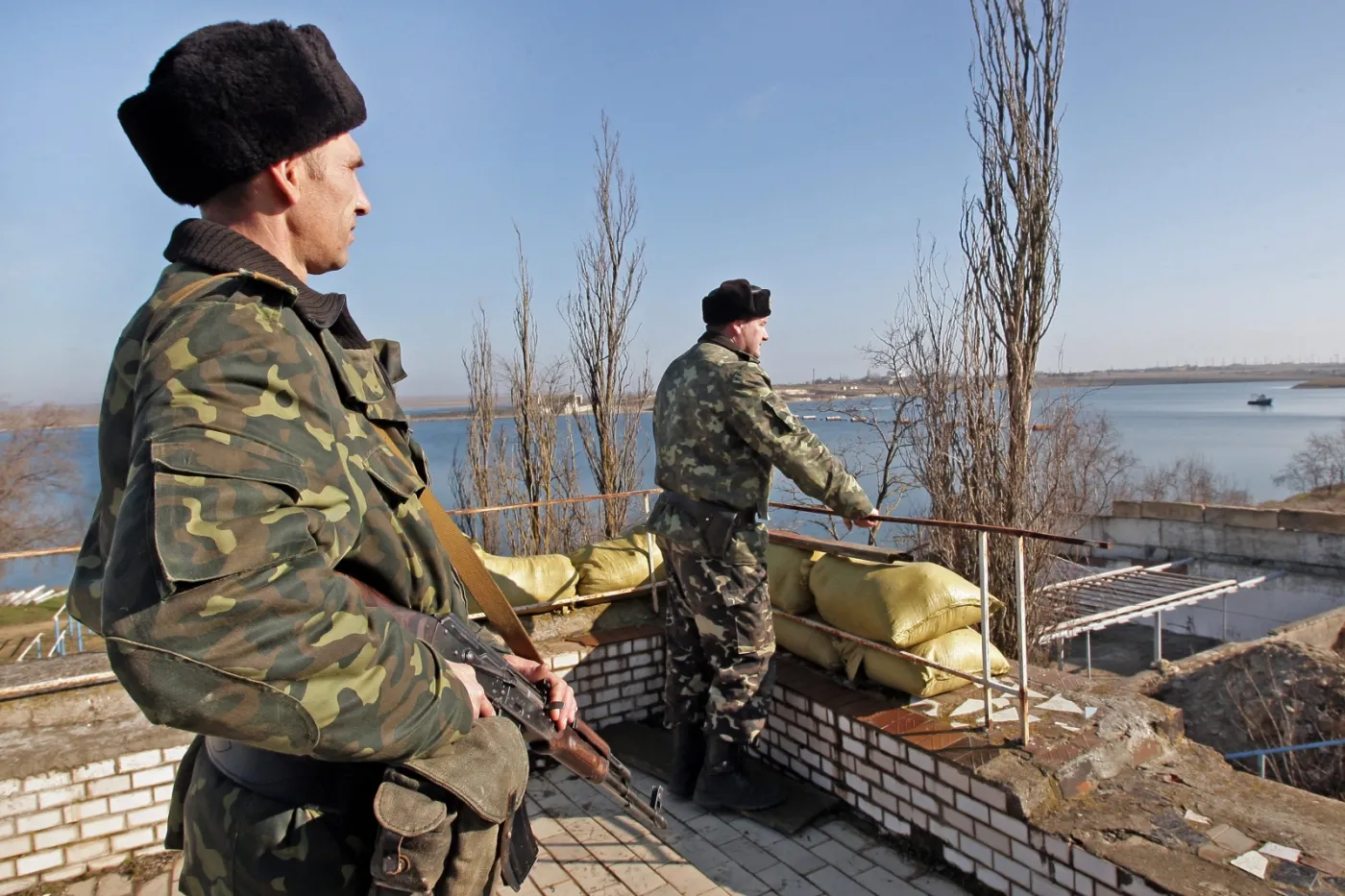 Ukraińscy żołnierze na Krymie