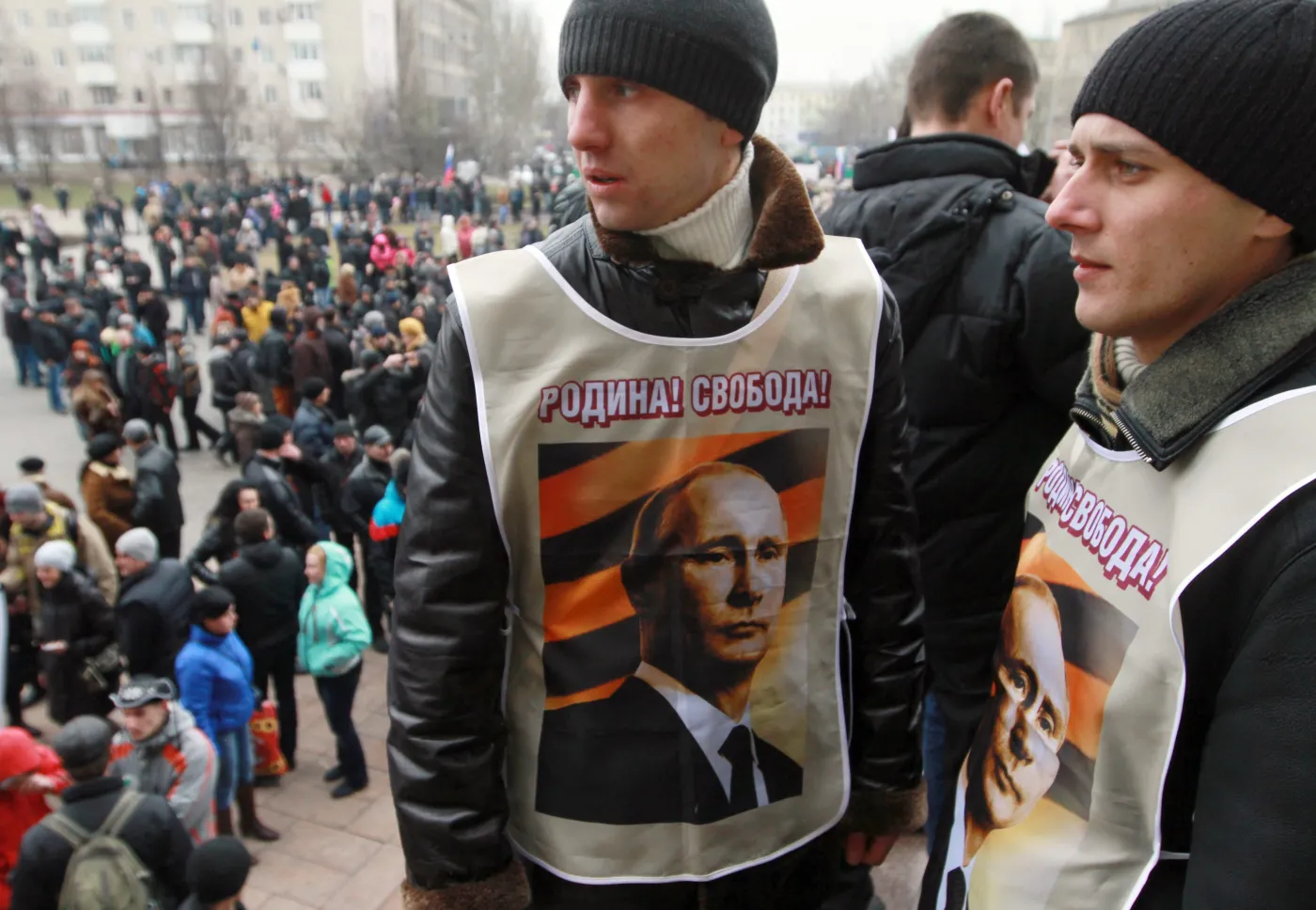 Prorosyjska demonstracja w Doniecku