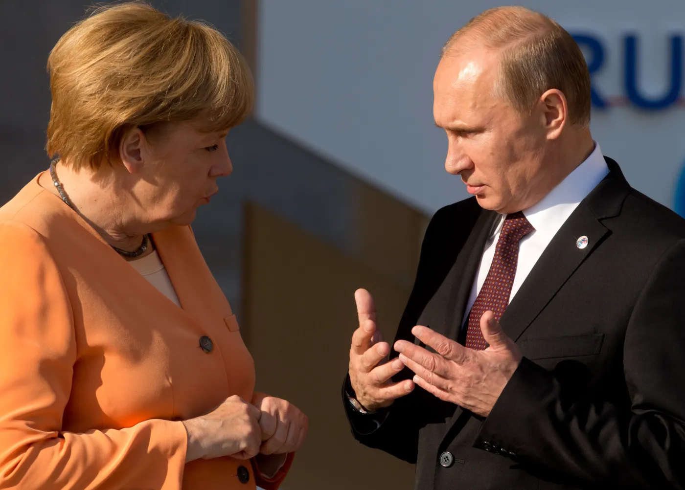 Angela Merkel i Władimir Putin