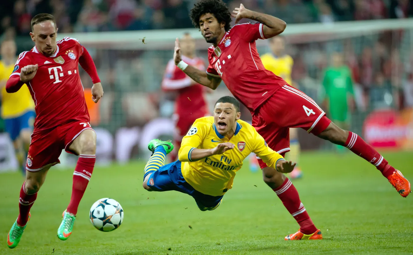Franck Ribery, Dante i Alex Oxlade-Chamberlain
