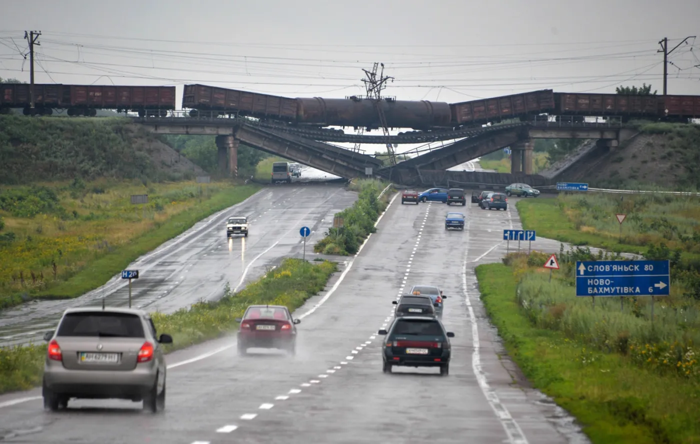 Most w pobliżu Doniecka wysadzony przez separatystów