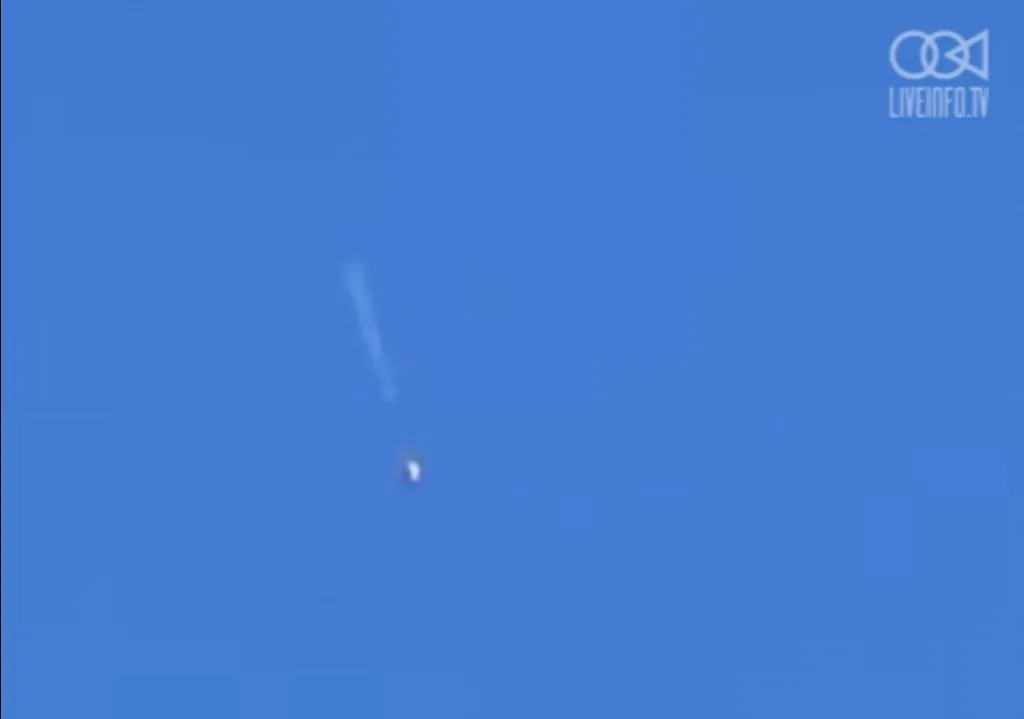 Moment zestrzelenia samolotu MH17