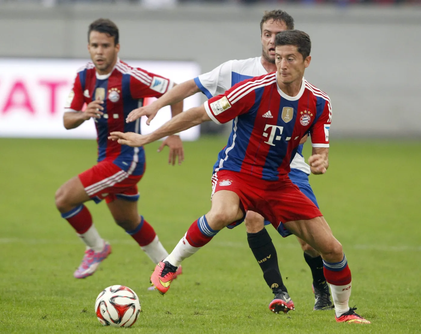 Robert Lewandowski podczas meczu