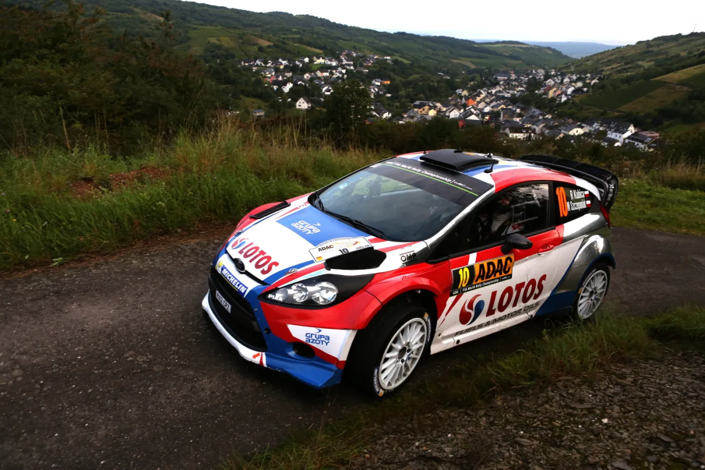 Robert Kubica na trasie Rajdu Niemiec