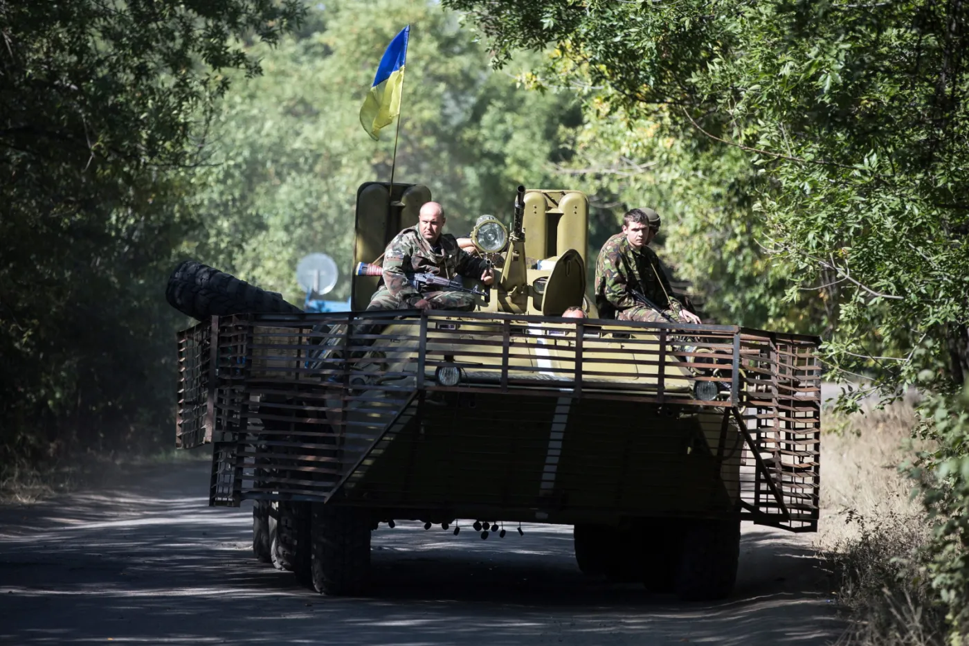 Ukraiński czołg w Kramatorsku