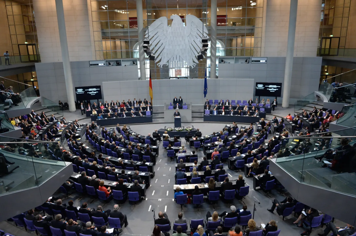 Prezydent Bronisław Komorowski przemawia w Bundestagu w Berlinie