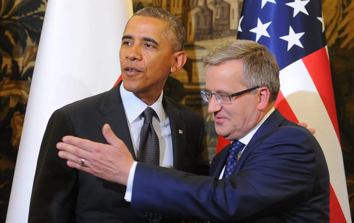 Prezydent Bronisław Komorowski oraz prezydent Stanów Zjednoczonych Barack Obama 