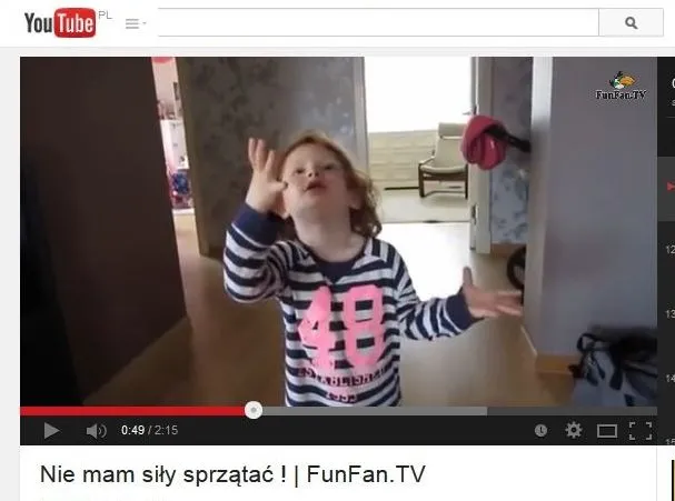 "Nie mam siły sprzątać!" czyli argumenty małej spryciary [WIDEO]