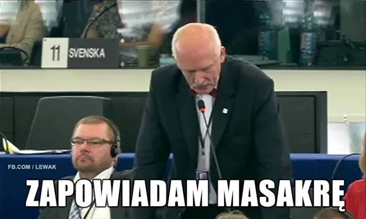 Korwin-Mikke w Europarlamencie, Miller i Palikot na Open'erze [MEMY]