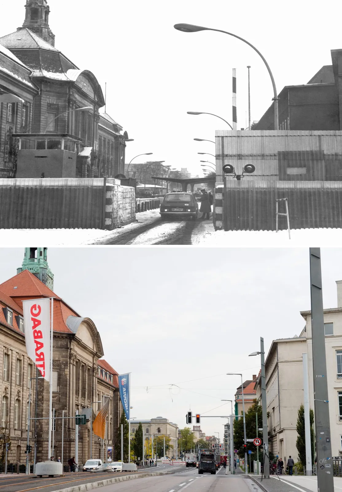 Niemcy podzielone i zjednoczone. Te same miejsca przed i po upadku muru berlińskiego