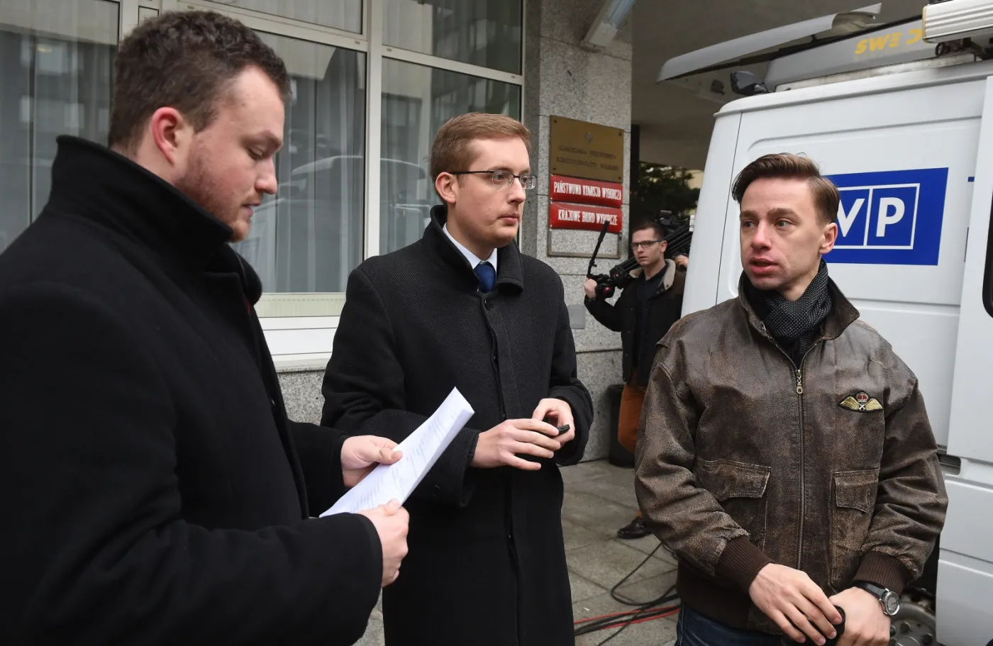 Liderzy Ruchu Narodowego: Witold Tumanowicz, Robert Winnicki i Krzysztof Bosak
