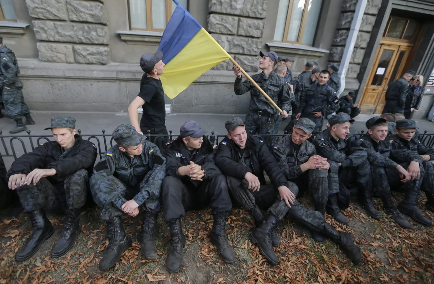 Protest ukraińskich żołnierzy