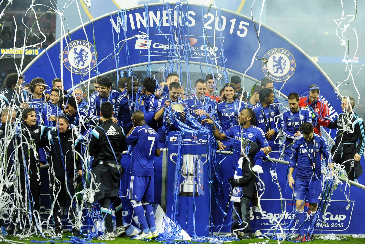 Radość piłkarzy Chelsea Londyn