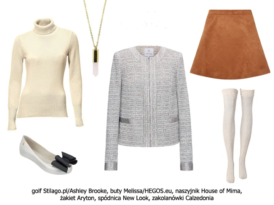 Ubrania pudełkowe w stylu retro