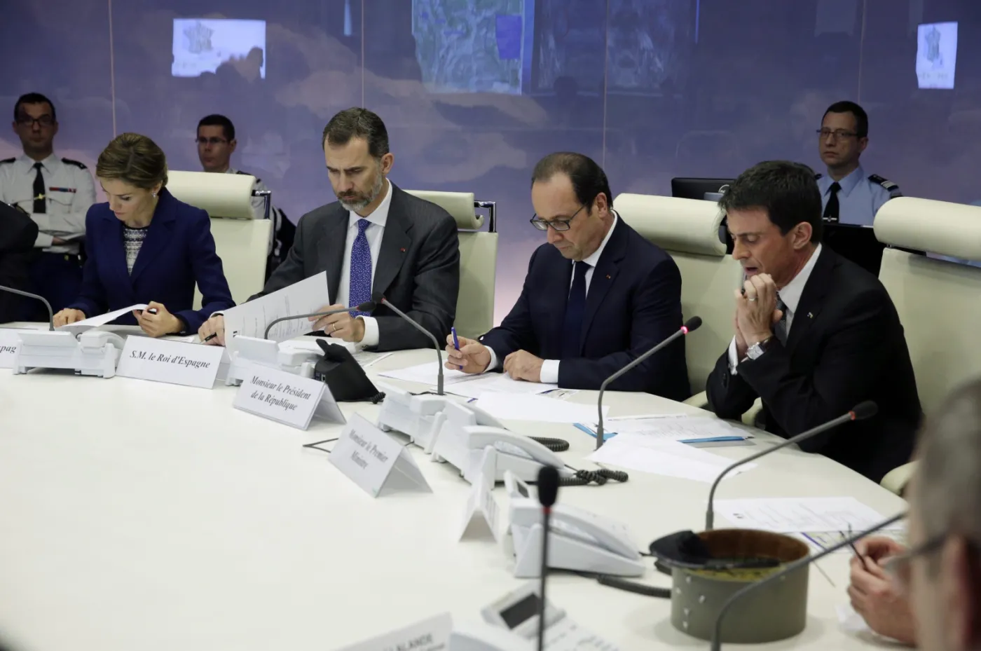 Premier Manuel Valls i prezydent Francois Hollande