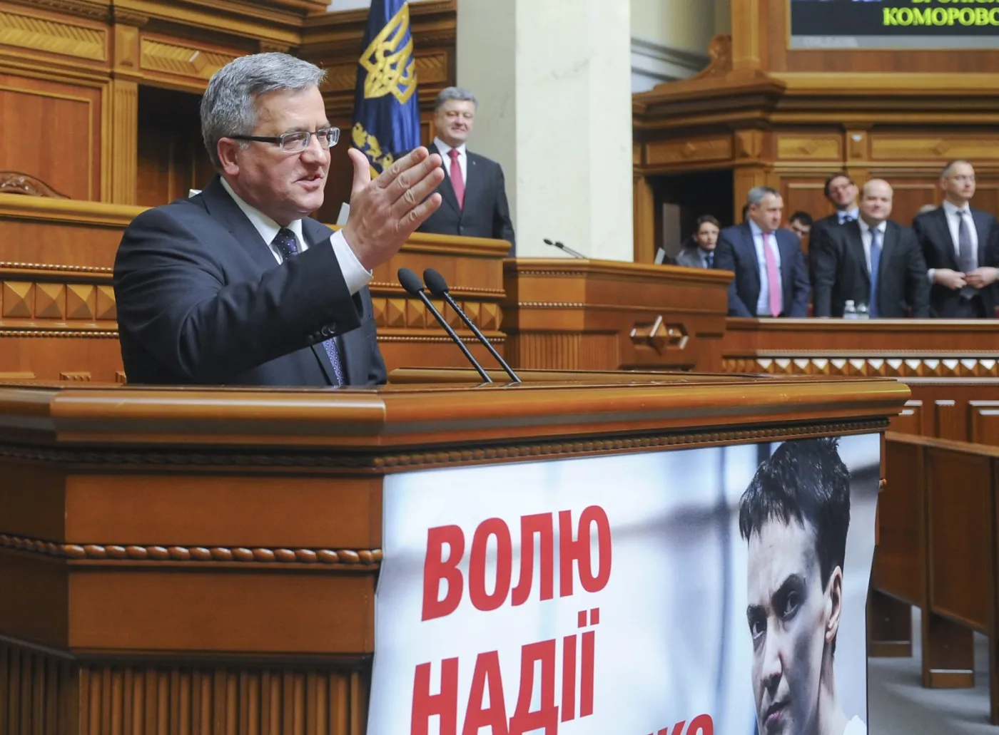 Bronisław Komorowski w ukraińskim parlamencie