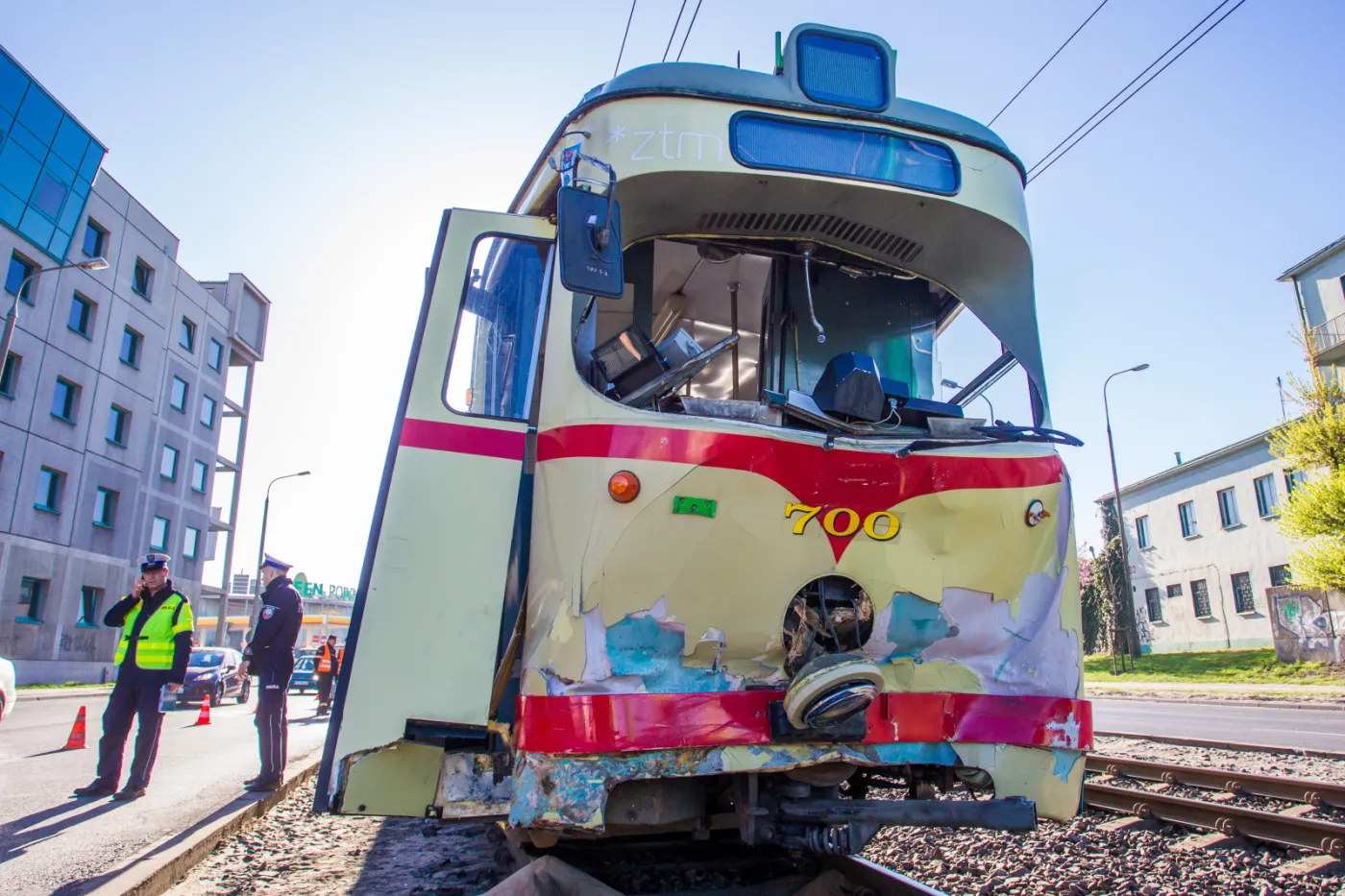 ZDERZENIE TRZECH TRAMWAJÓW W POZNANIU