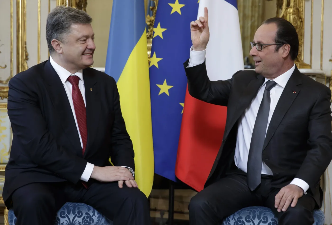 Francois Hollande i Petro Poroshenko
