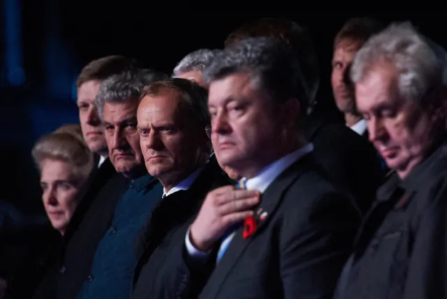Cichy skandal na Westerplatte? "Poroszenko w barwach zbrodniczej UPA"