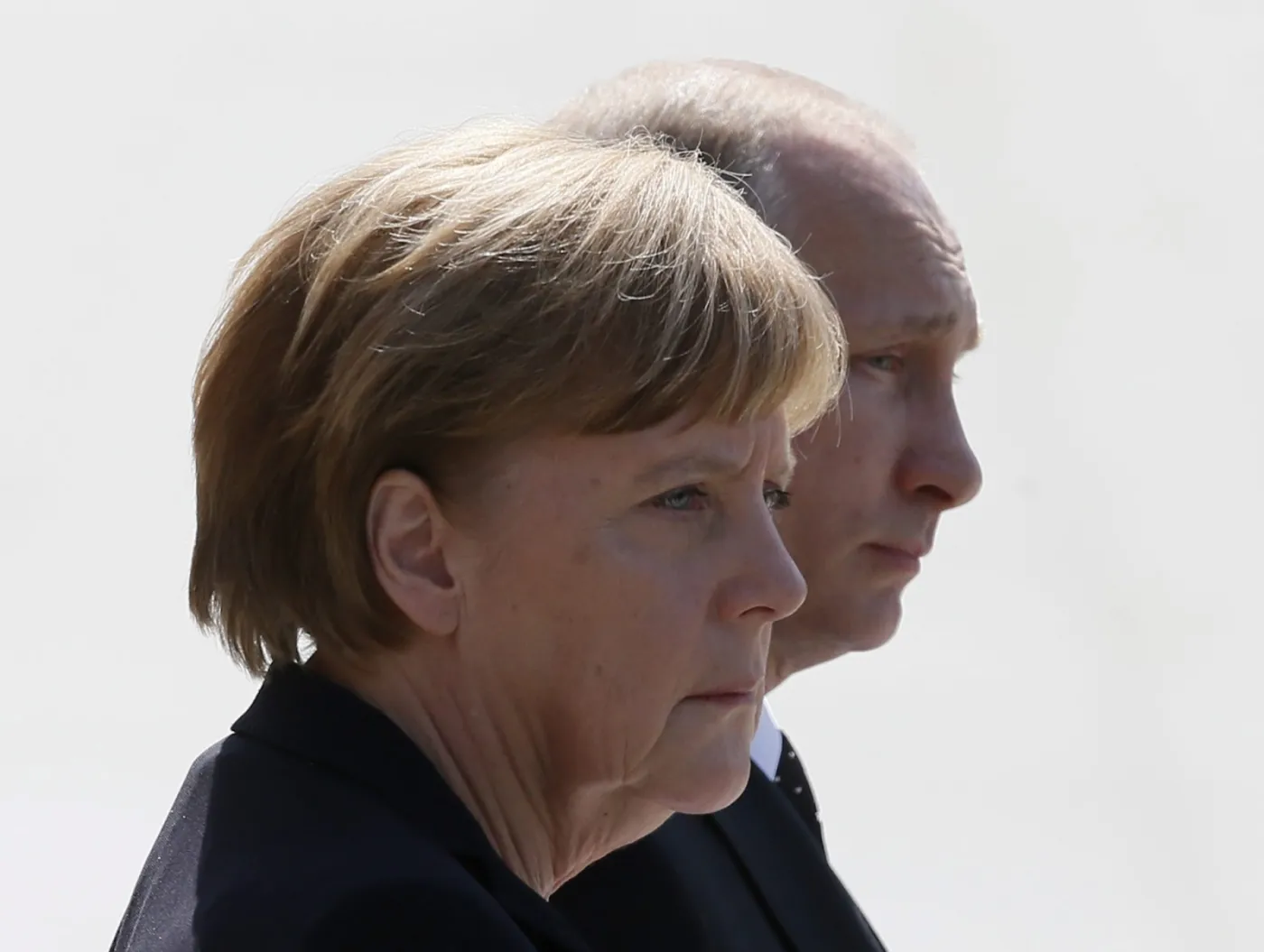 Angela Merkel i Władimir Putin