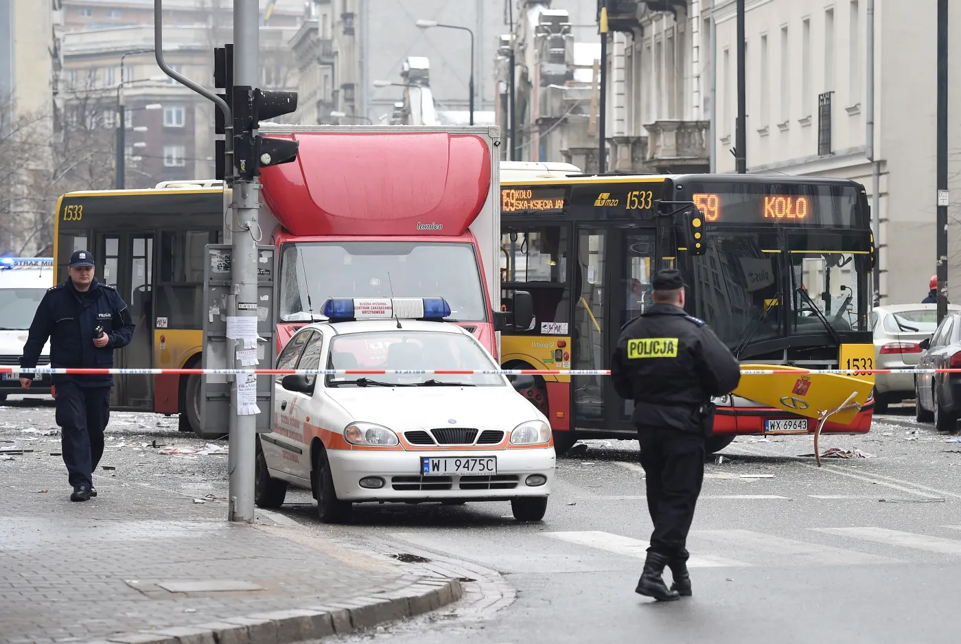 Wybuch gazu w centrum Warszawy