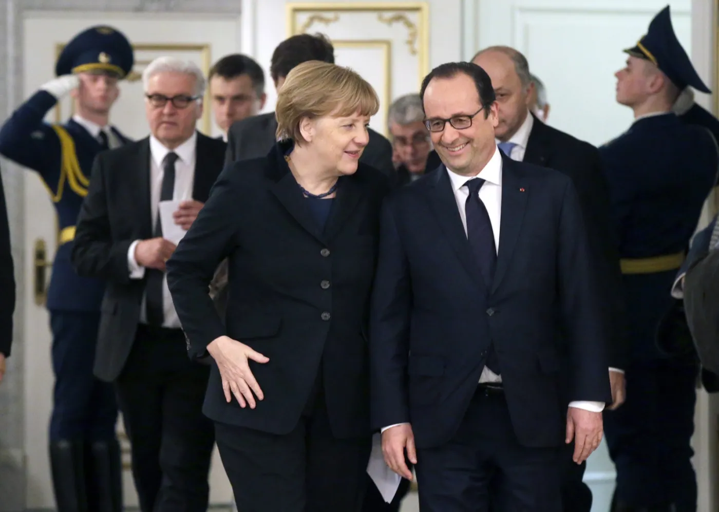 Angela Merkel i Francoise Hollande