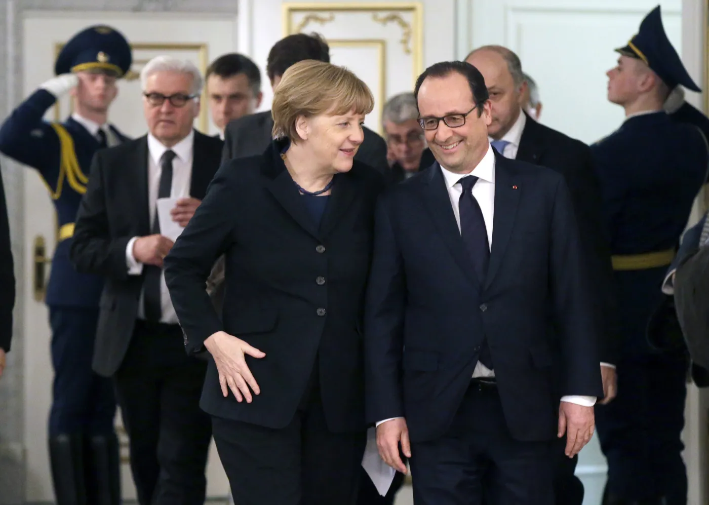 Angela Merkel i Francois Hollande