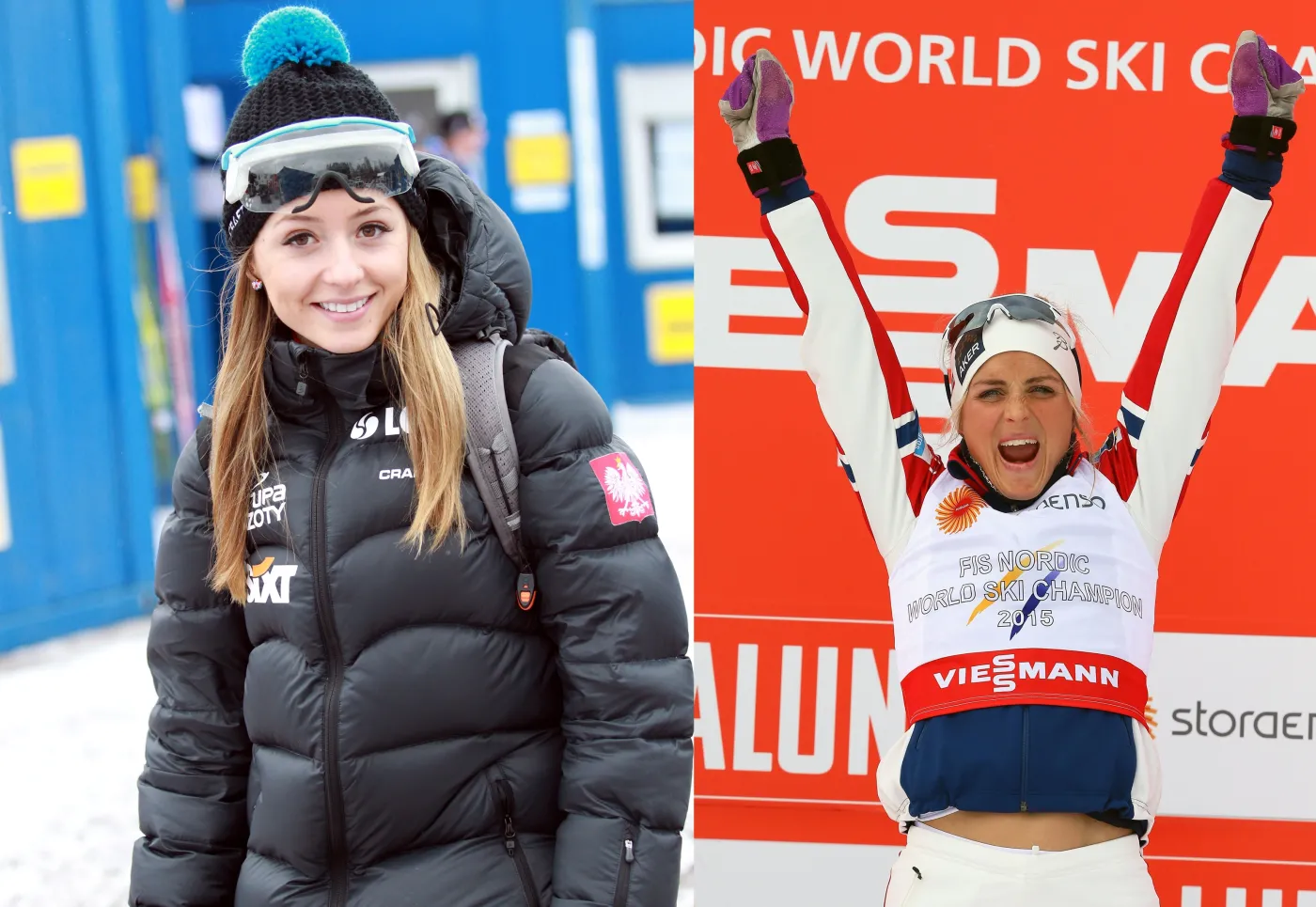 Magdalena Kozielska i Therese Johaug