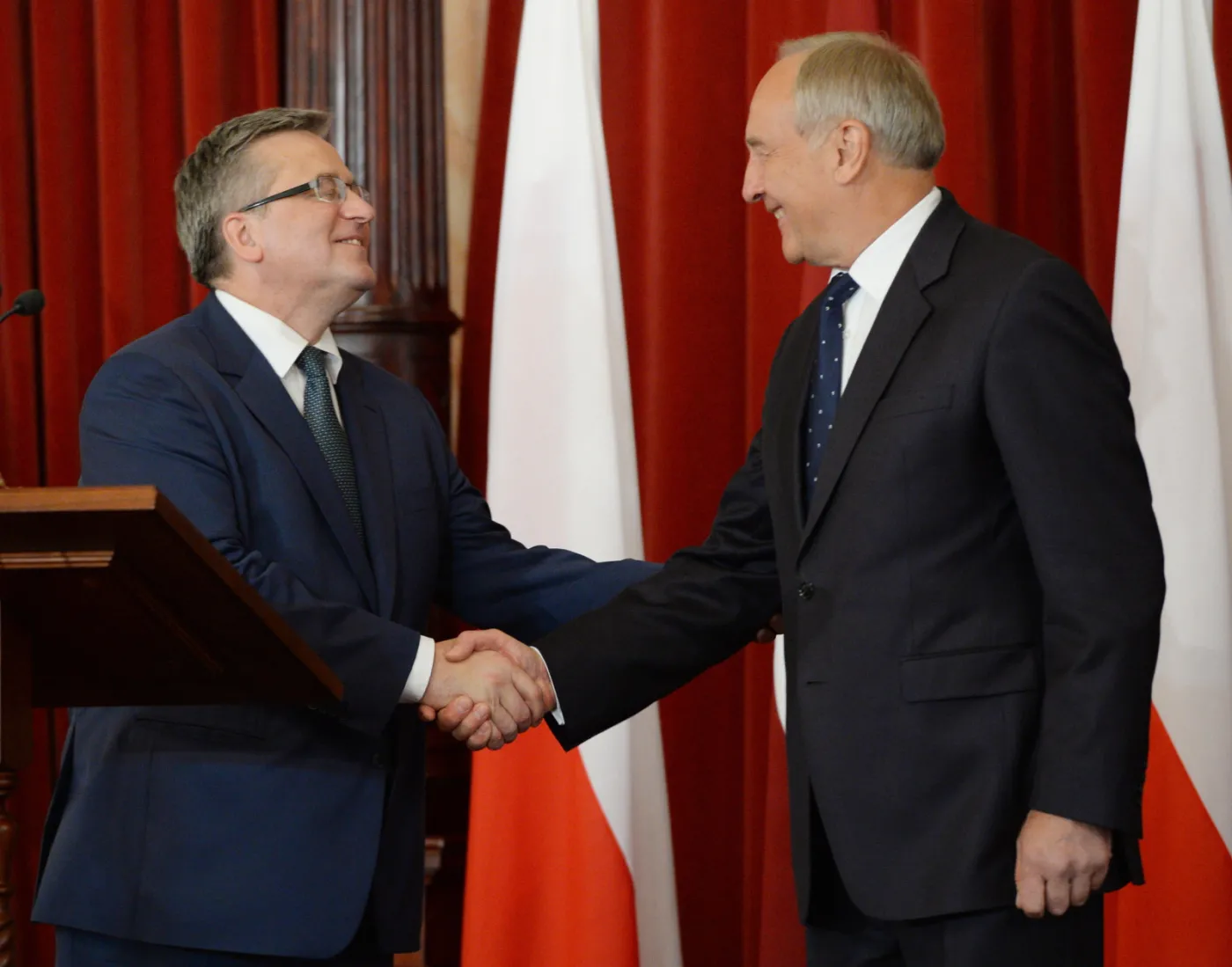 Prezydent Łotwy Andris Berzins i prezydent RP Bronisław Komorowski