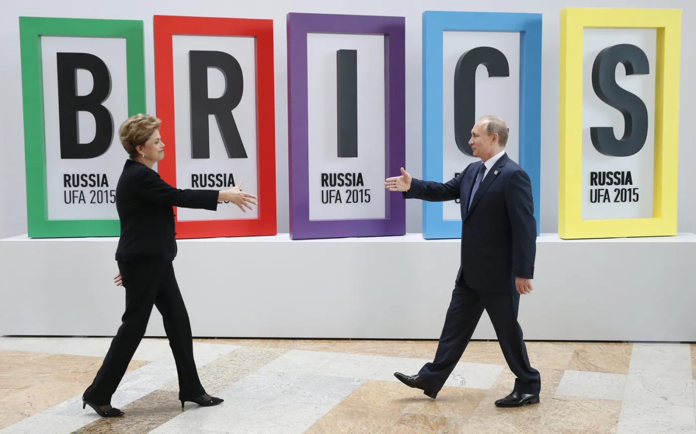 Prezydent Brazylii Dilma Rousseff i prezydent Rosji Władimir Putin