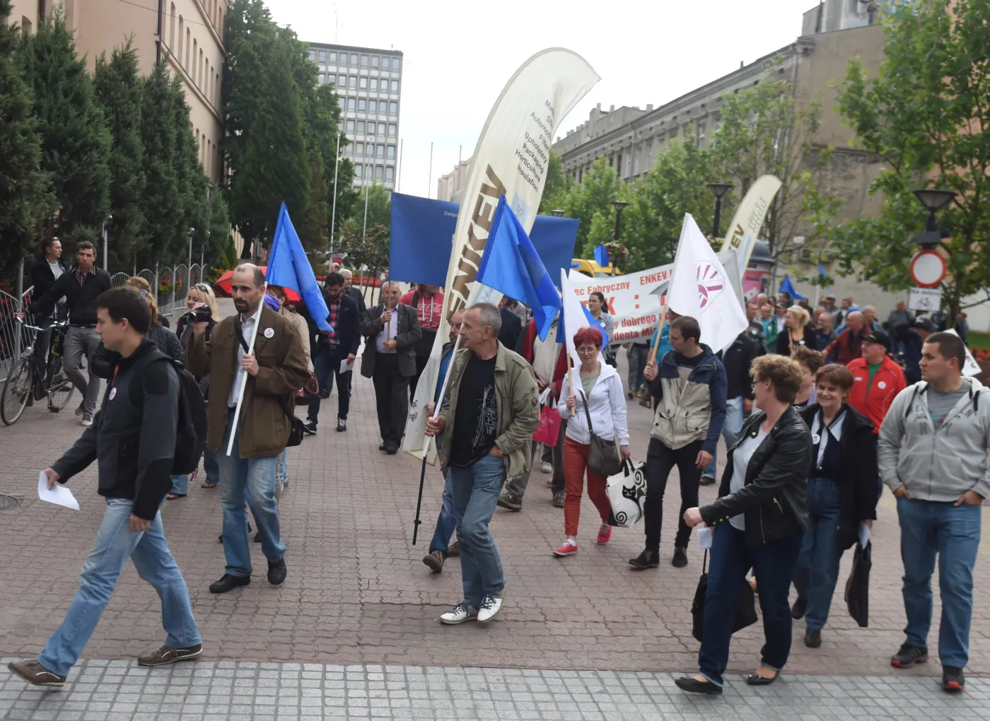 Manifestacja zorganizowana przez związek zawodowy