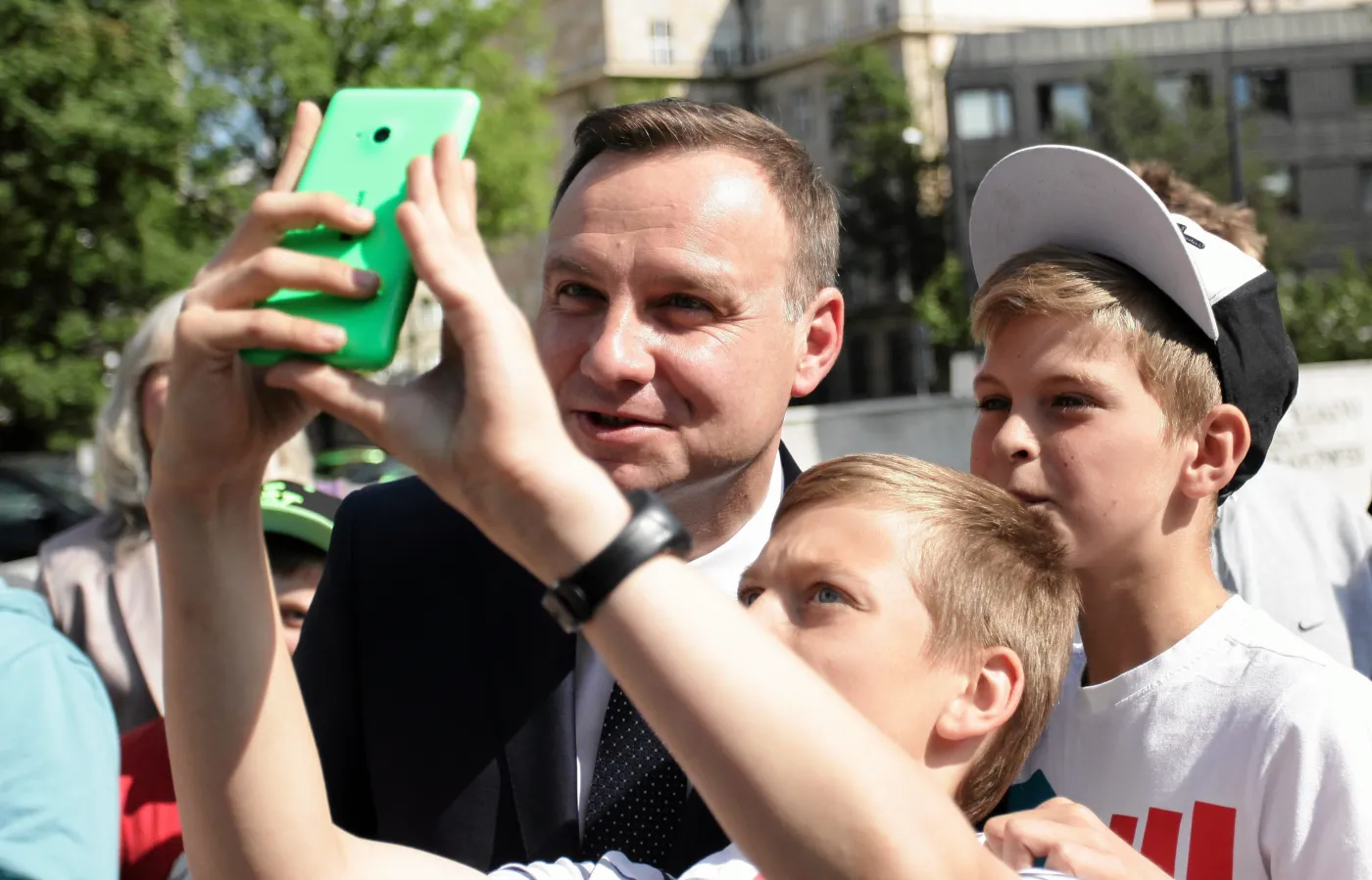 Andrzej Duda wśród młodych zwolenników