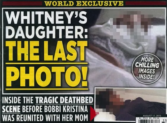 Zdjęcia Bobbi Kristiny Brown w "National Enquirer"