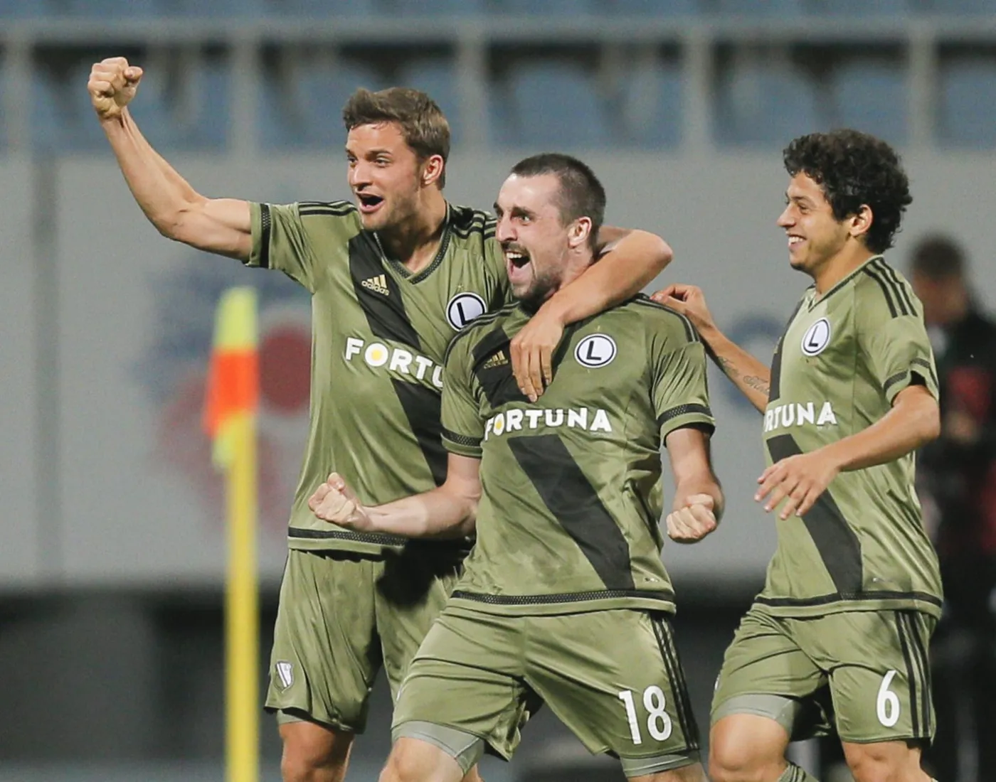 Liga Europy: Legia wygrała w Kijowie z Zorią i jest blisko awansu