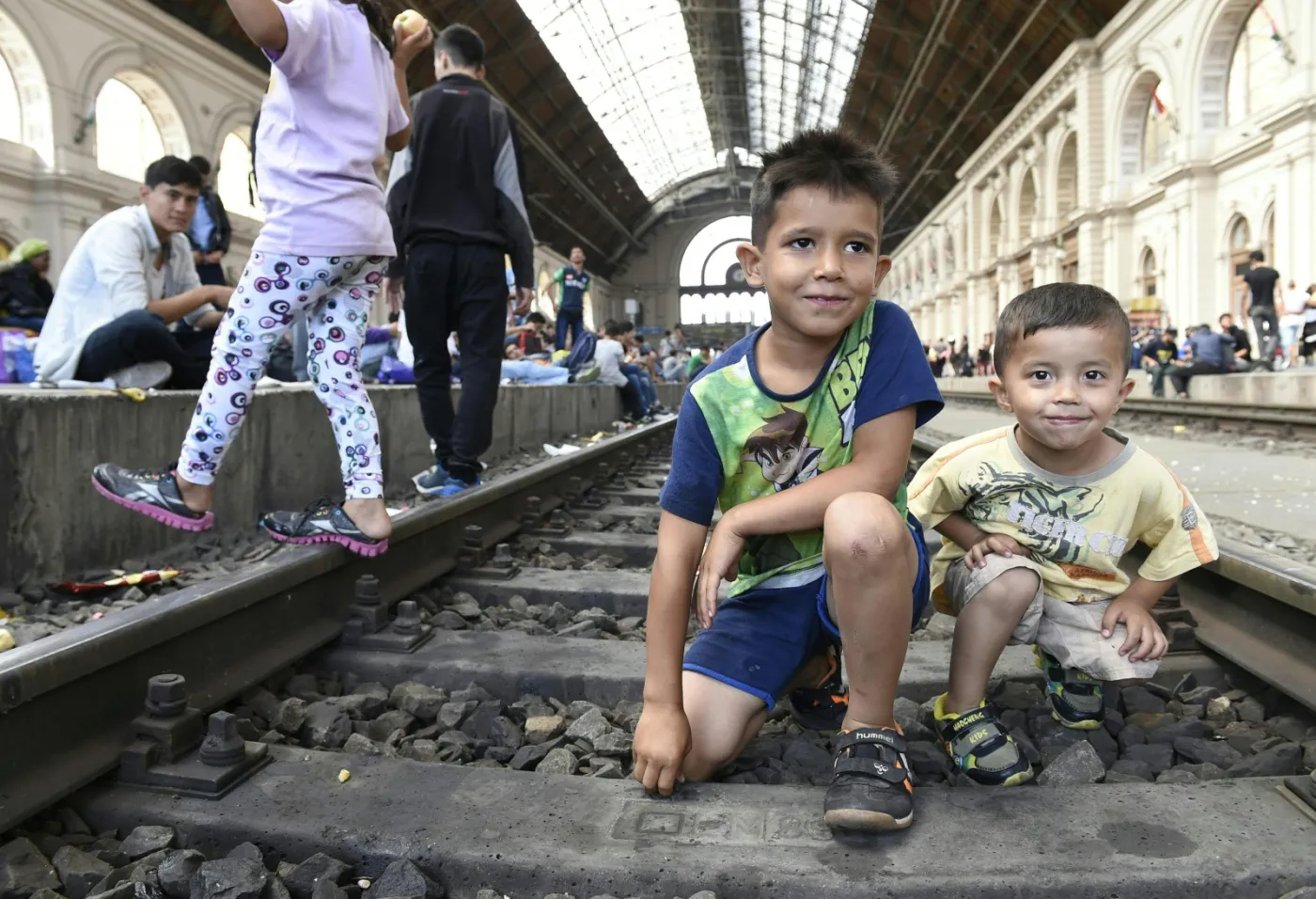 Imigranci na dworcu w Budapeszcie, Węgry
