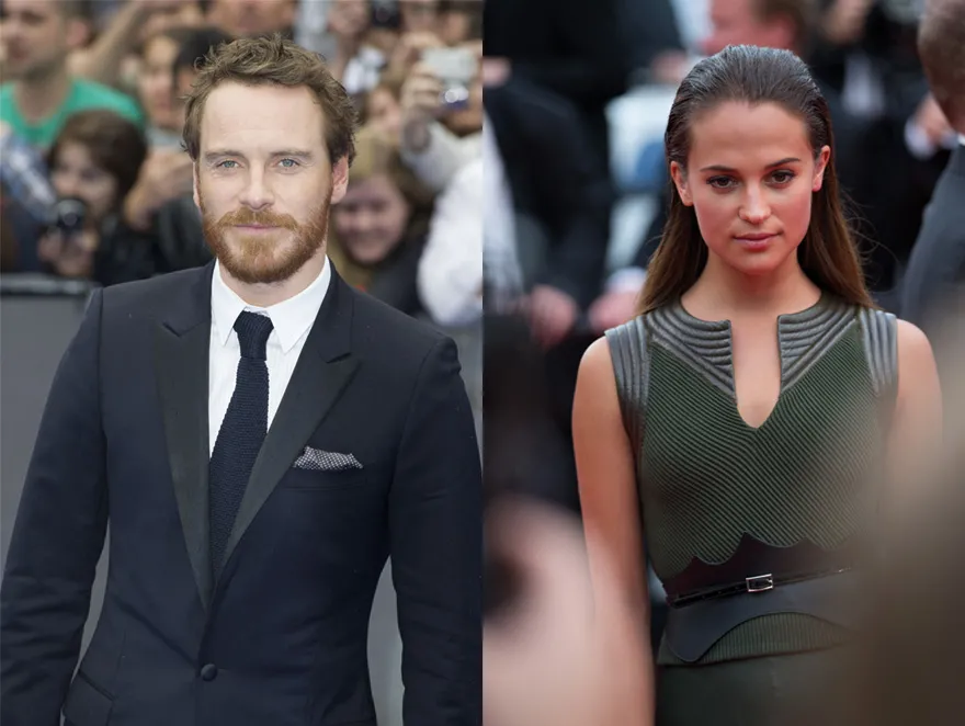 Michael Fassbender i Alicia Vikander
