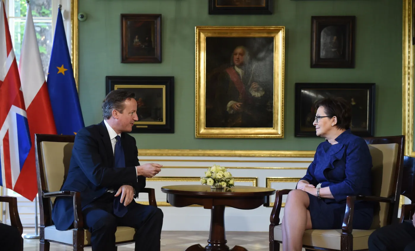 Premier Ewa Kopacz i David Cameron