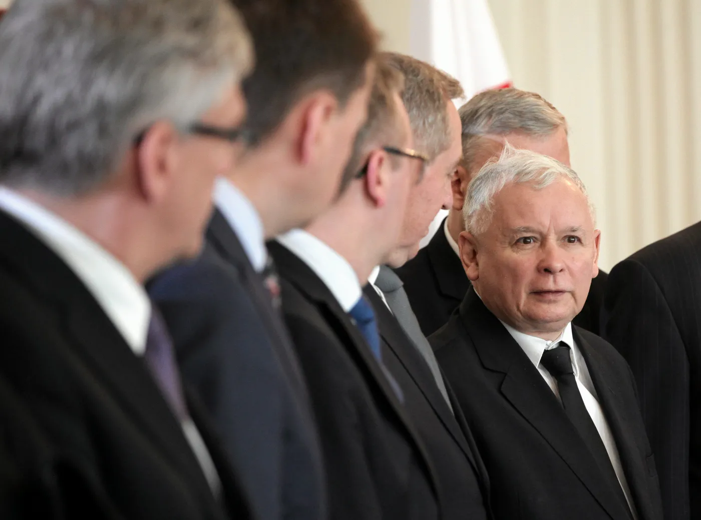 Jarosław Kaczyński wśród współpracowników