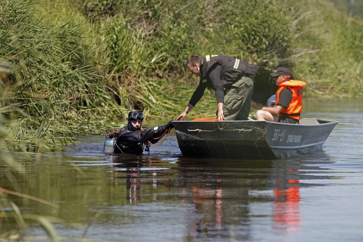 Akcja poszukiwawcza nad Narwią