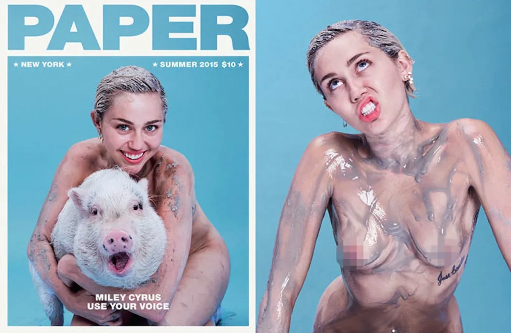 Naga i brudna Miley Cyrus dla gejów, lesbijek i transseksualistów w potrzebie [FOTO]