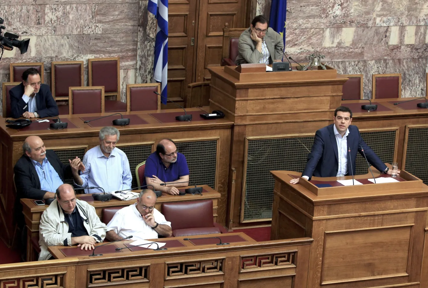 Alexis Tsipras w greckim parlamencie