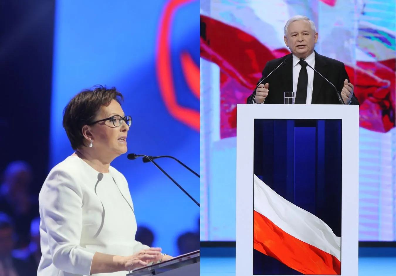 Ewa Kopacz i Jarosław Kaczyński