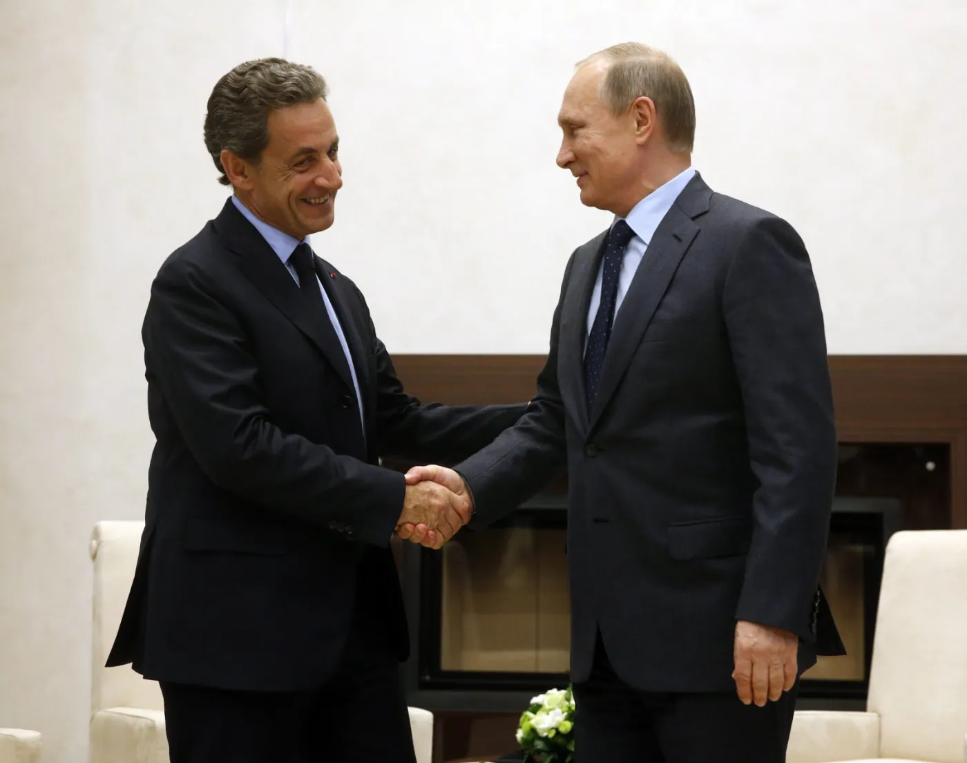 Nicolas Sarkozy i Władimir Putin