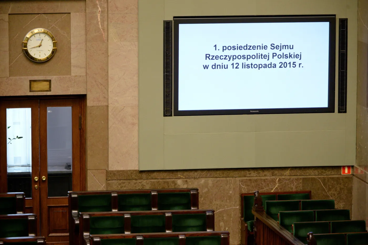 Sala Sejmu - piewsze posiedzenie nowego Sejmu