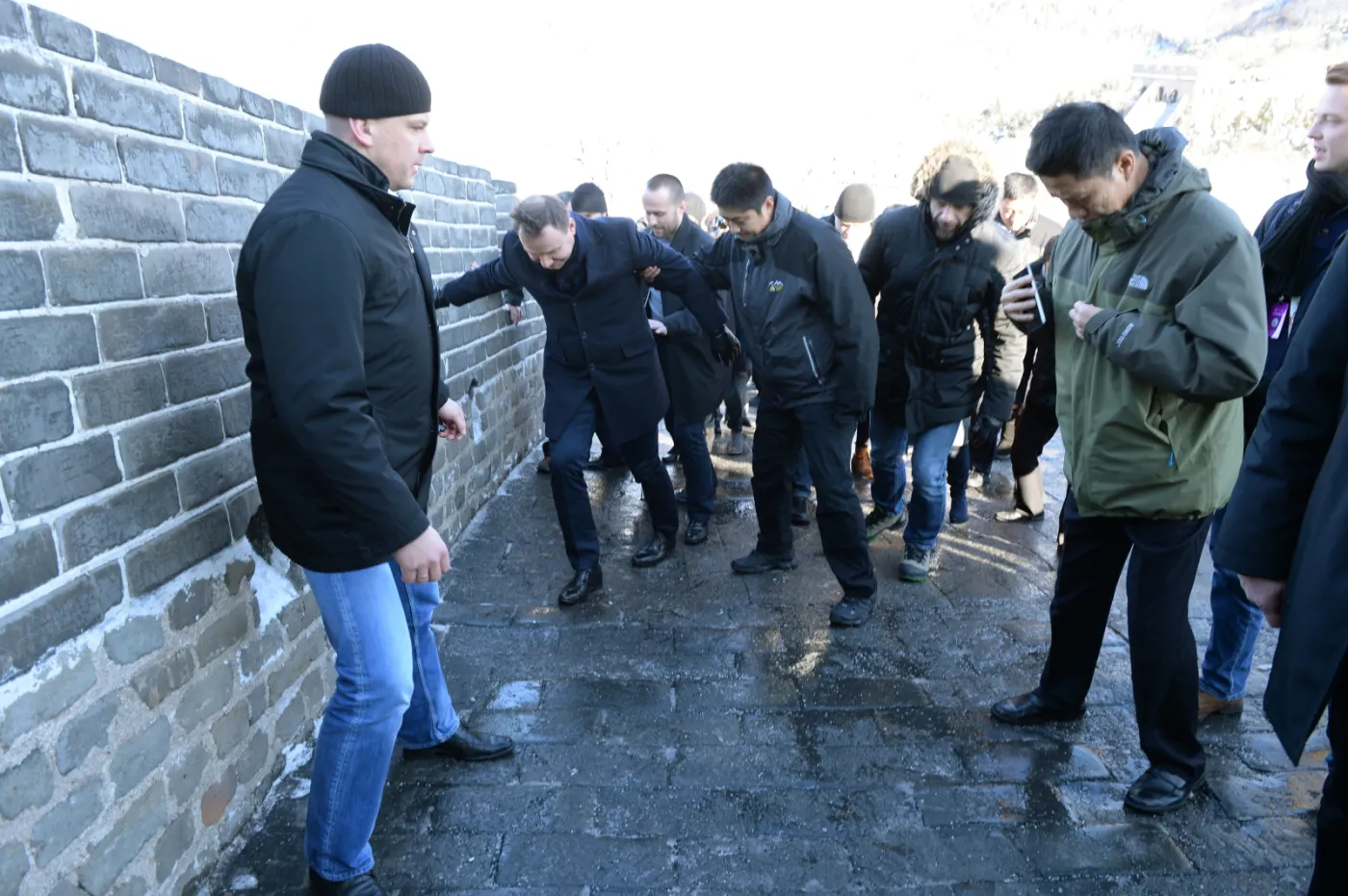 Andrzej Duda na Wielkim Murze Chińskim