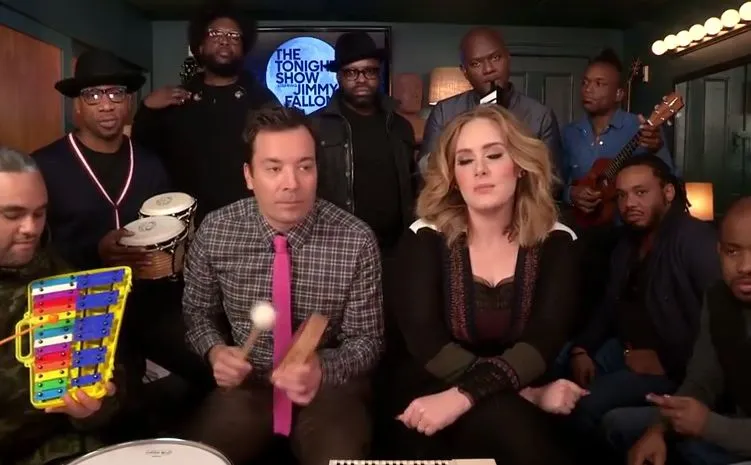 Jimmy Fallon, Adele i The Roots wykonują "Hello" 