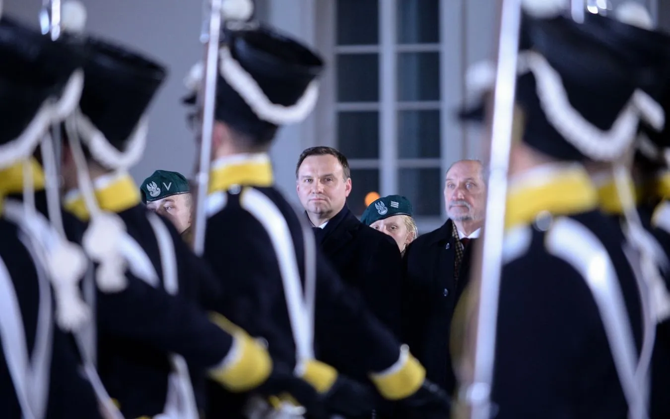 Prezydent Andrzej Duda i Antoni Macierewicz